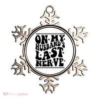 On My Husbands Last Nerve Groovy Wife Life Ornament thumb 0