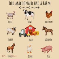 Old Macdonald Had A Farm E I E I O Nursery Song Tote Bag thumb 4