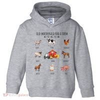 Old Macdonald Had A Farm E I E I O Nursery Song Toddler Hoodie thumb 0