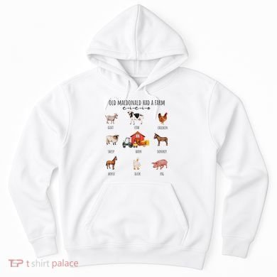 Old Macdonald Had A Farm E I E I O Nursery Song Hoodie