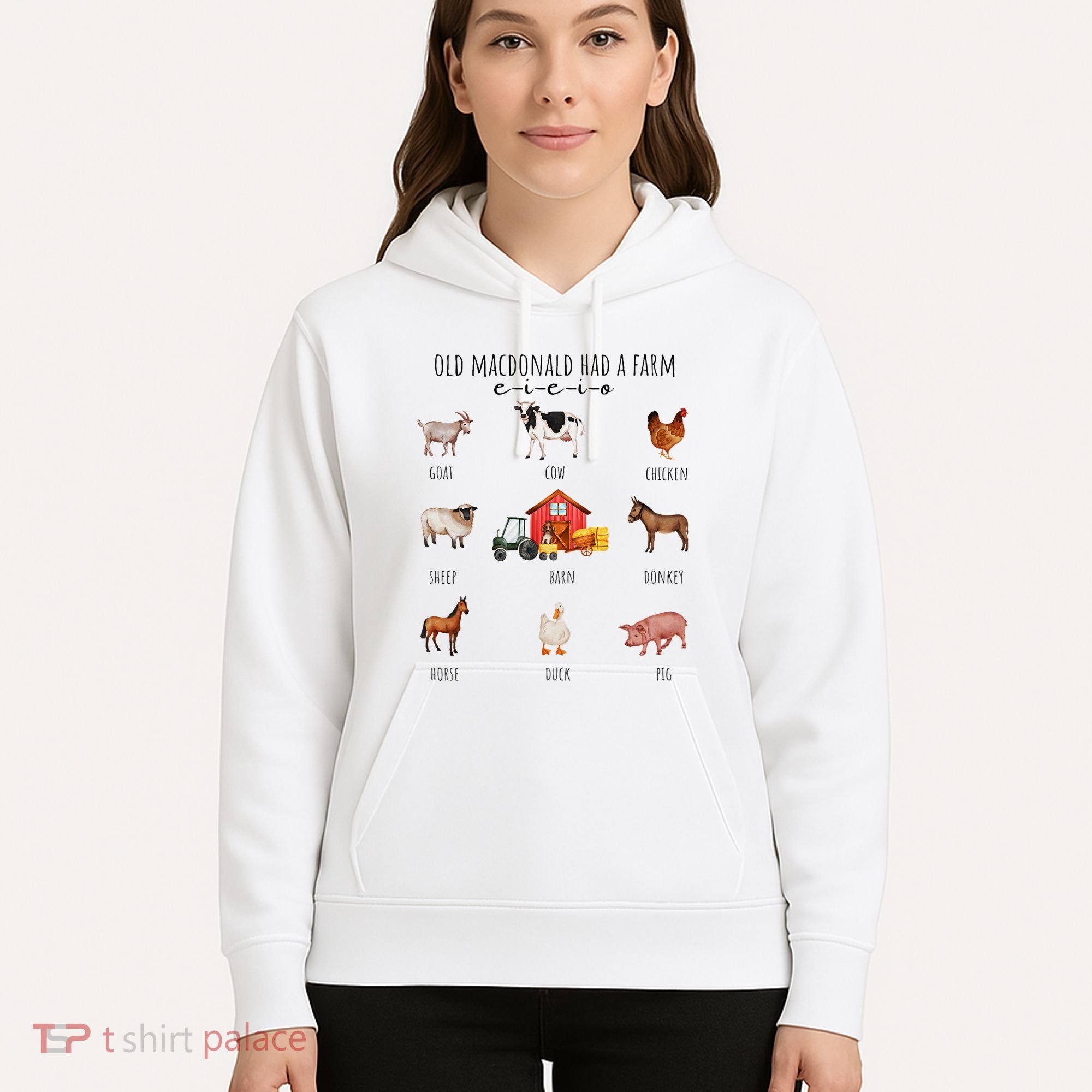 Old Macdonald Had A Farm E I E I O Nursery Song Hoodie
