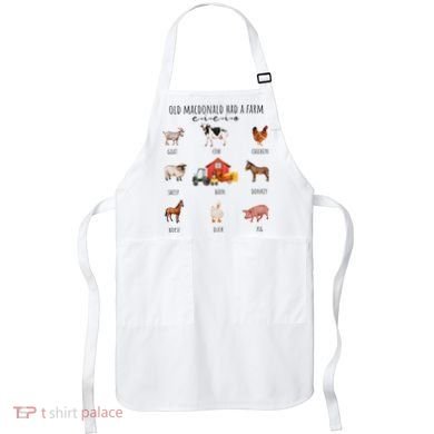 Old Macdonald Had A Farm E I E I O Nursery Song Apron