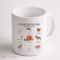 Old Macdonald Had A Farm E I E I O Nursery Song Coffee Mug thumb 1