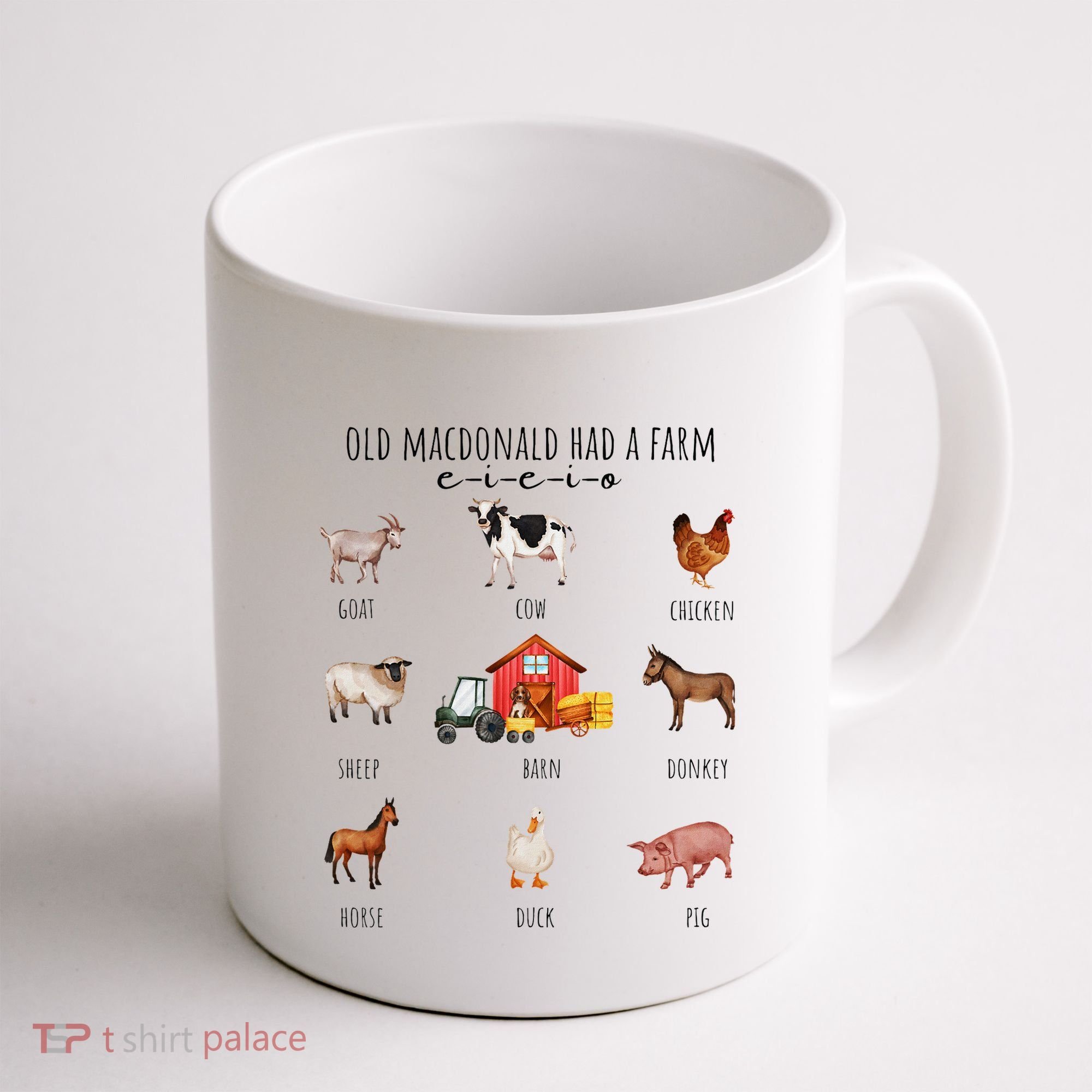 Old Macdonald Had A Farm E I E I O Nursery Song Coffee Mug