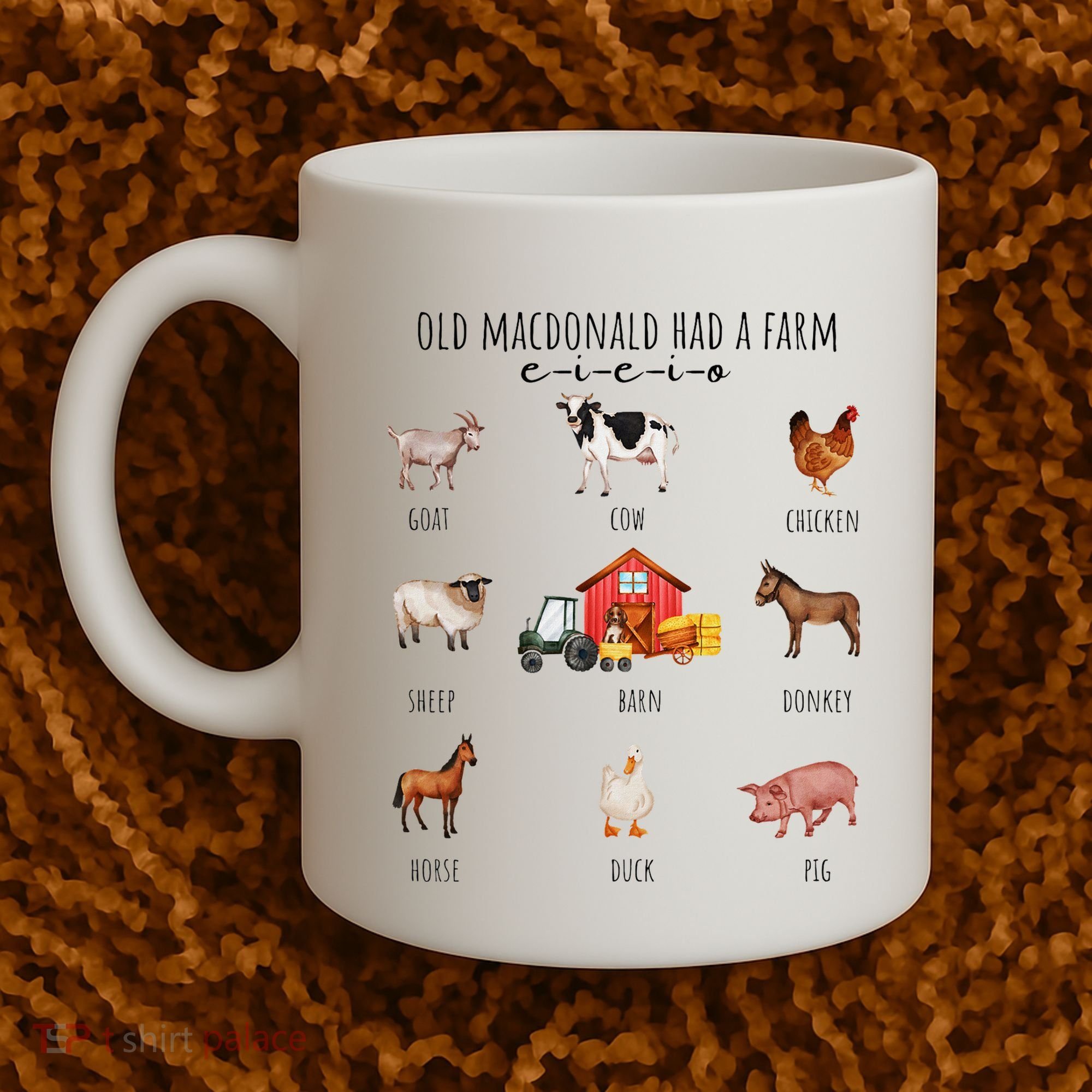 Old Macdonald Had A Farm E I E I O Nursery Song Coffee Mug