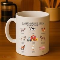 Old Macdonald Had A Farm E I E I O Nursery Song Coffee Mug thumb 4