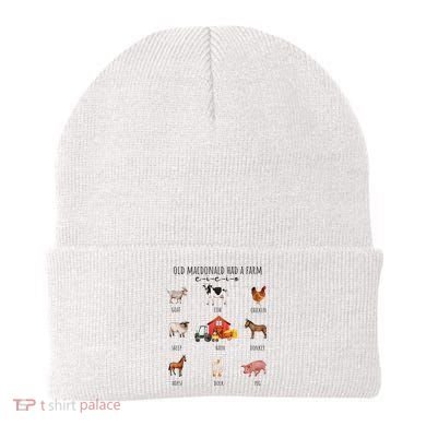 Old Macdonald Had A Farm E I E I O Nursery Song Beanie