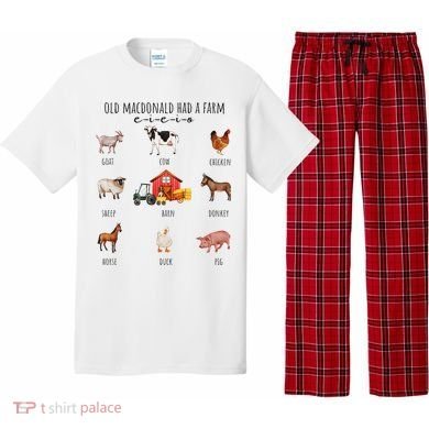 Old Macdonald Had A Farm E I E I O Nursery Song Pajama Set