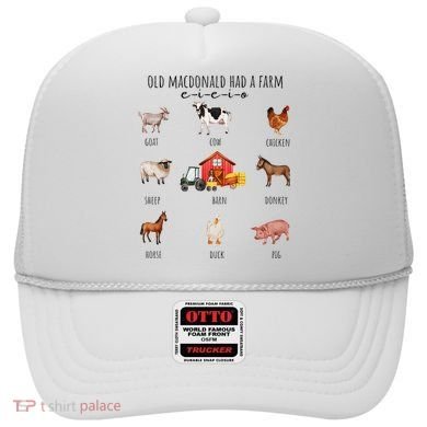 Old Macdonald Had A Farm E I E I O Nursery Song Hat
