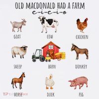 Old Macdonald Had A Farm E I E I O Nursery Song Tank Top thumb 6