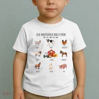 Old Macdonald Had A Farm E I E I O Nursery Song Toddler T-Shirt thumb 2
