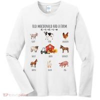 Old Macdonald Had A Farm E I E I O Nursery Song Women's Long Sleeve Shirt thumb 0