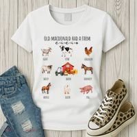 Old Macdonald Had A Farm E I E I O Nursery Song Women's T-Shirt thumb 3