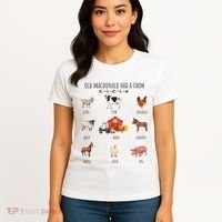 Old Macdonald Had A Farm E I E I O Nursery Song Women's T-Shirt thumb 4