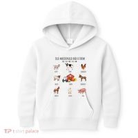 Old Macdonald Had A Farm E I E I O Nursery Song Kids Hoodie thumb 0