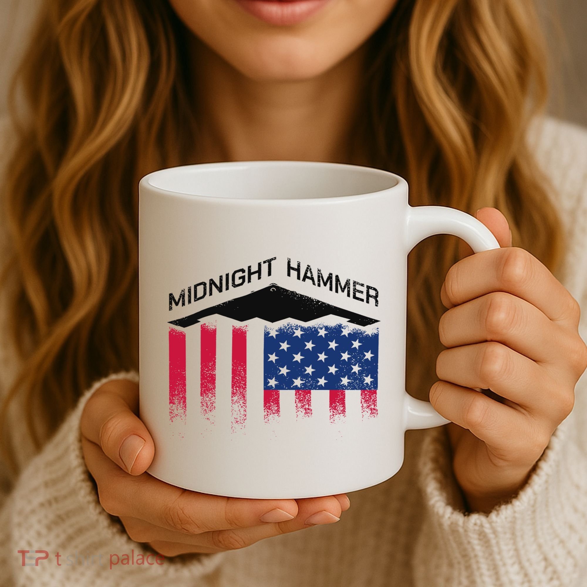 Operation Midnight Hammer American Flag B-2 Coffee Mug