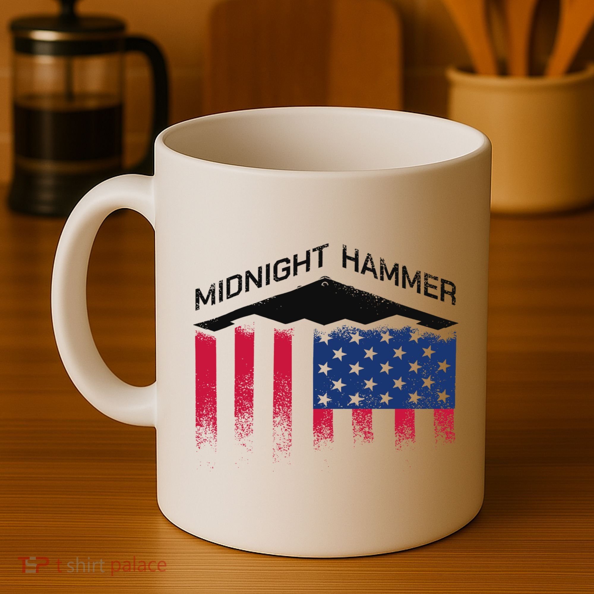 Operation Midnight Hammer American Flag B-2 Coffee Mug