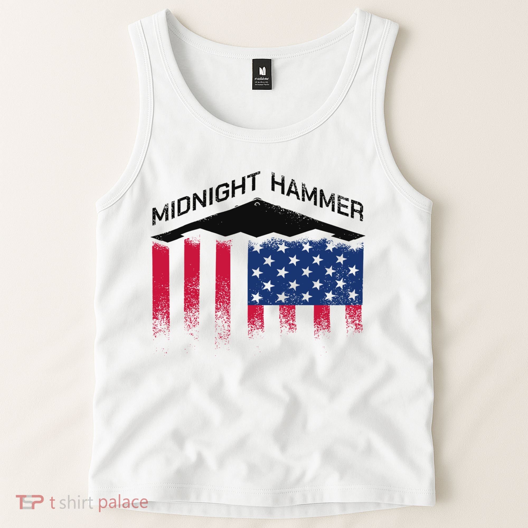 Operation Midnight Hammer American Flag B-2 Tank Top