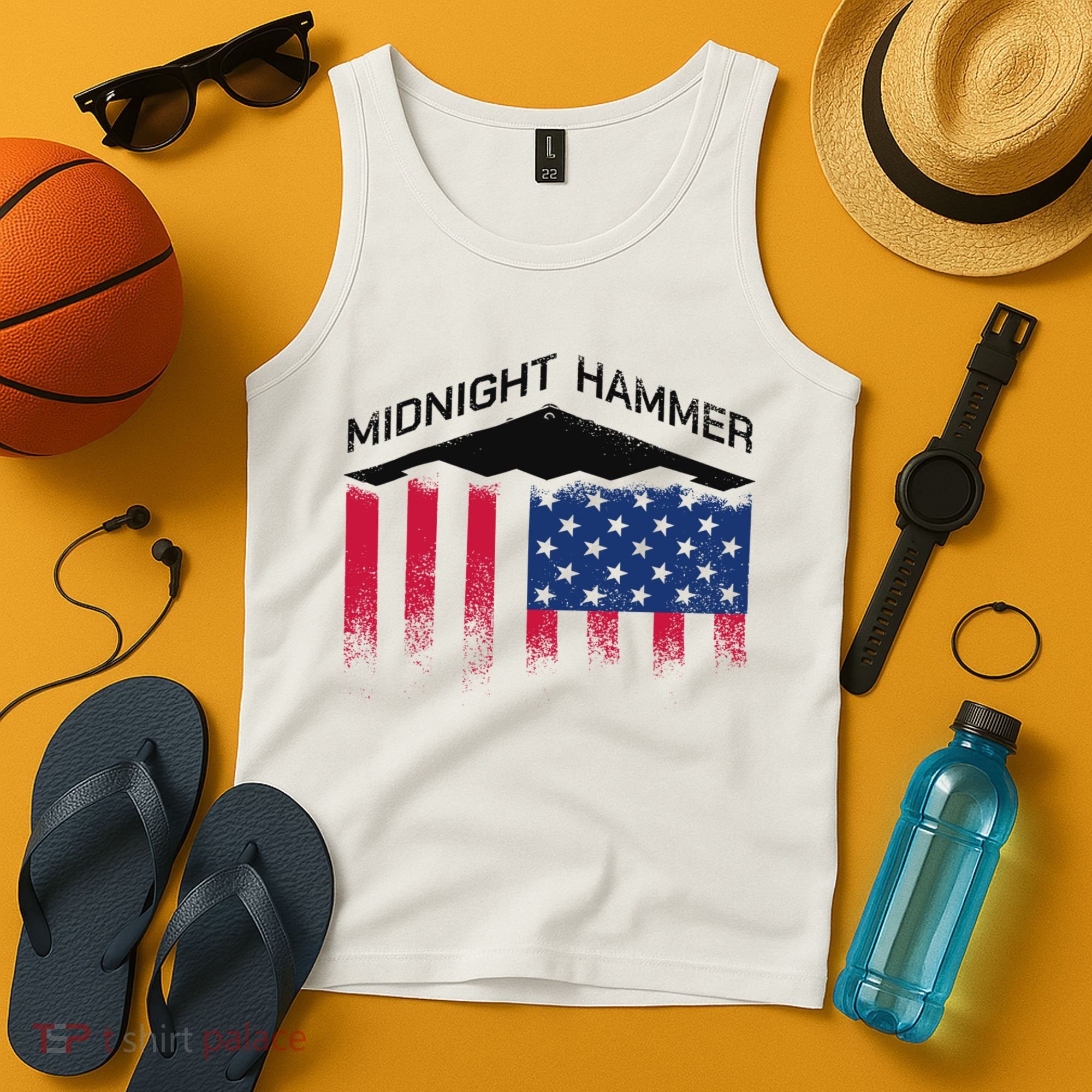 Operation Midnight Hammer American Flag B-2 Tank Top