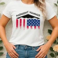 Operation Midnight Hammer American Flag B-2 Women's T-Shirt thumb 2