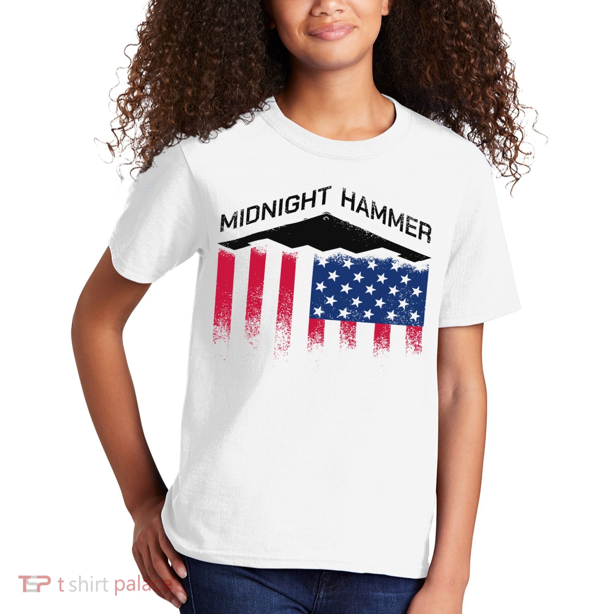 Operation Midnight Hammer American Flag B-2 Kids T-Shirt