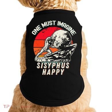 One Must Imagine Sisyphus Happy Cool Sisyphus Meme Doggie Tank