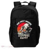 One Must Imagine Sisyphus Happy Cool Sisyphus Meme Backpack thumb 0