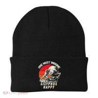 One Must Imagine Sisyphus Happy Cool Sisyphus Meme Beanie thumb 0