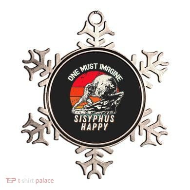 One Must Imagine Sisyphus Happy Cool Sisyphus Meme Ornament