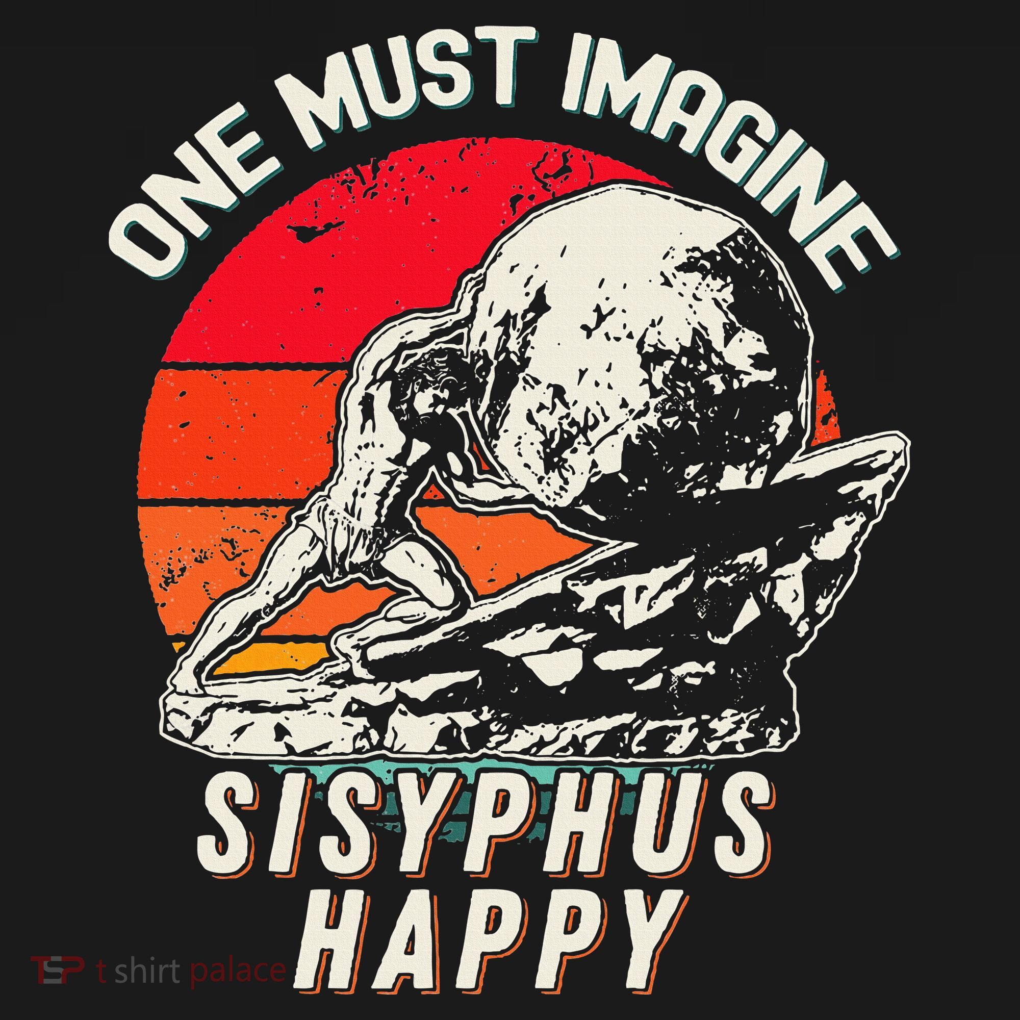 One Must Imagine Sisyphus Happy Cool Sisyphus Meme Ornament