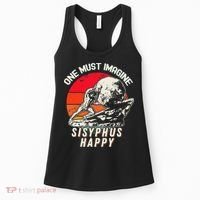 One Must Imagine Sisyphus Happy Cool Sisyphus Meme Women's Tank Top thumb 0