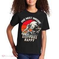 One Must Imagine Sisyphus Happy Cool Sisyphus Meme Kids T-Shirt thumb 2