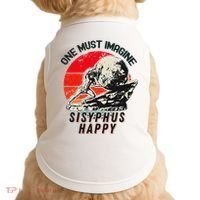 One Must Imagine Sisyphus Happy Cool Sisyphus Meme Doggie Tank thumb 0