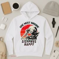 One Must Imagine Sisyphus Happy Cool Sisyphus Meme Hoodie thumb 3