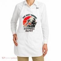 One Must Imagine Sisyphus Happy Cool Sisyphus Meme Apron thumb 2