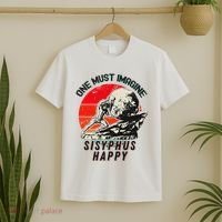 One Must Imagine Sisyphus Happy Cool Sisyphus Meme T-Shirt thumb 2