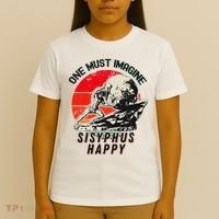One Must Imagine Sisyphus Happy Cool Sisyphus Meme T-Shirt thumb 4