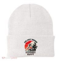 One Must Imagine Sisyphus Happy Cool Sisyphus Meme Beanie thumb 0