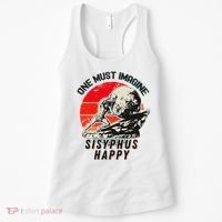 One Must Imagine Sisyphus Happy Cool Sisyphus Meme Women's Tank Top thumb 0