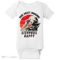 One Must Imagine Sisyphus Happy Cool Sisyphus Meme Baby Bodysuit thumb 0
