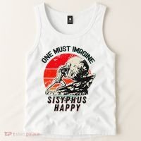 One Must Imagine Sisyphus Happy Cool Sisyphus Meme Tank Top thumb 2