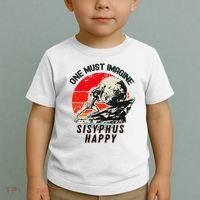 One Must Imagine Sisyphus Happy Cool Sisyphus Meme Toddler T-Shirt thumb 2