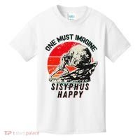One Must Imagine Sisyphus Happy Cool Sisyphus Meme Kids T-Shirt thumb 0