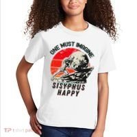 One Must Imagine Sisyphus Happy Cool Sisyphus Meme Kids T-Shirt thumb 2