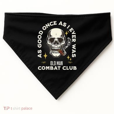 Old Man Jiu Jitsu Combat Club BJJ Martial Arts MMA USA-Made Doggie Bandana