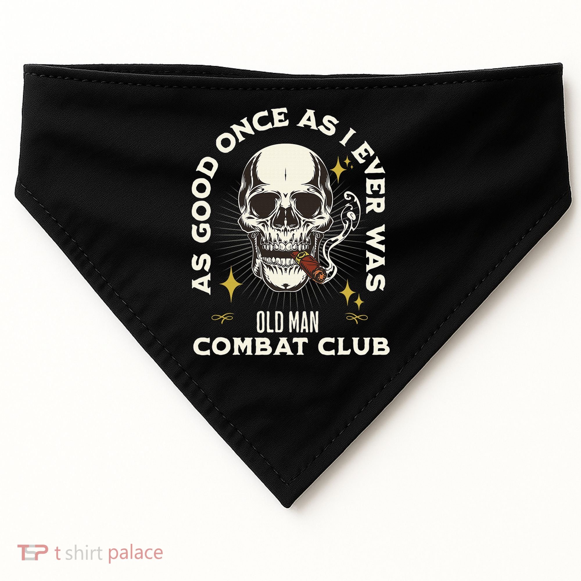 Old Man Jiu Jitsu Combat Club BJJ Martial Arts MMA USA-Made Doggie Bandana