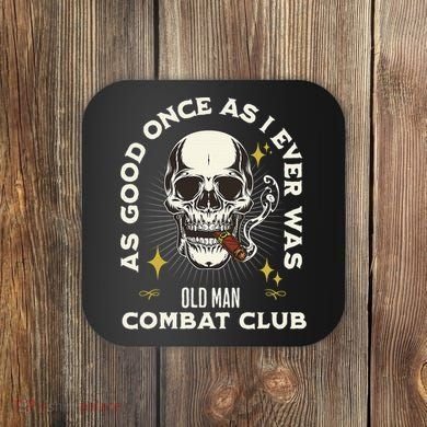 Old Man Jiu Jitsu Combat Club BJJ Martial Arts MMA Coaster