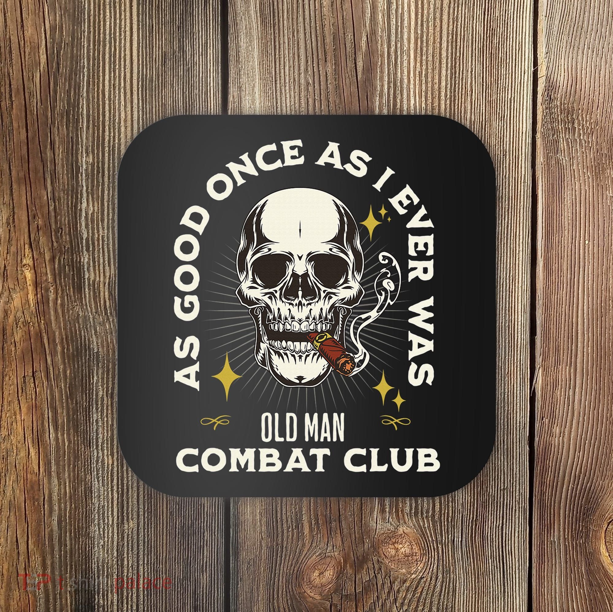 Old Man Jiu Jitsu Combat Club BJJ Martial Arts MMA Coaster