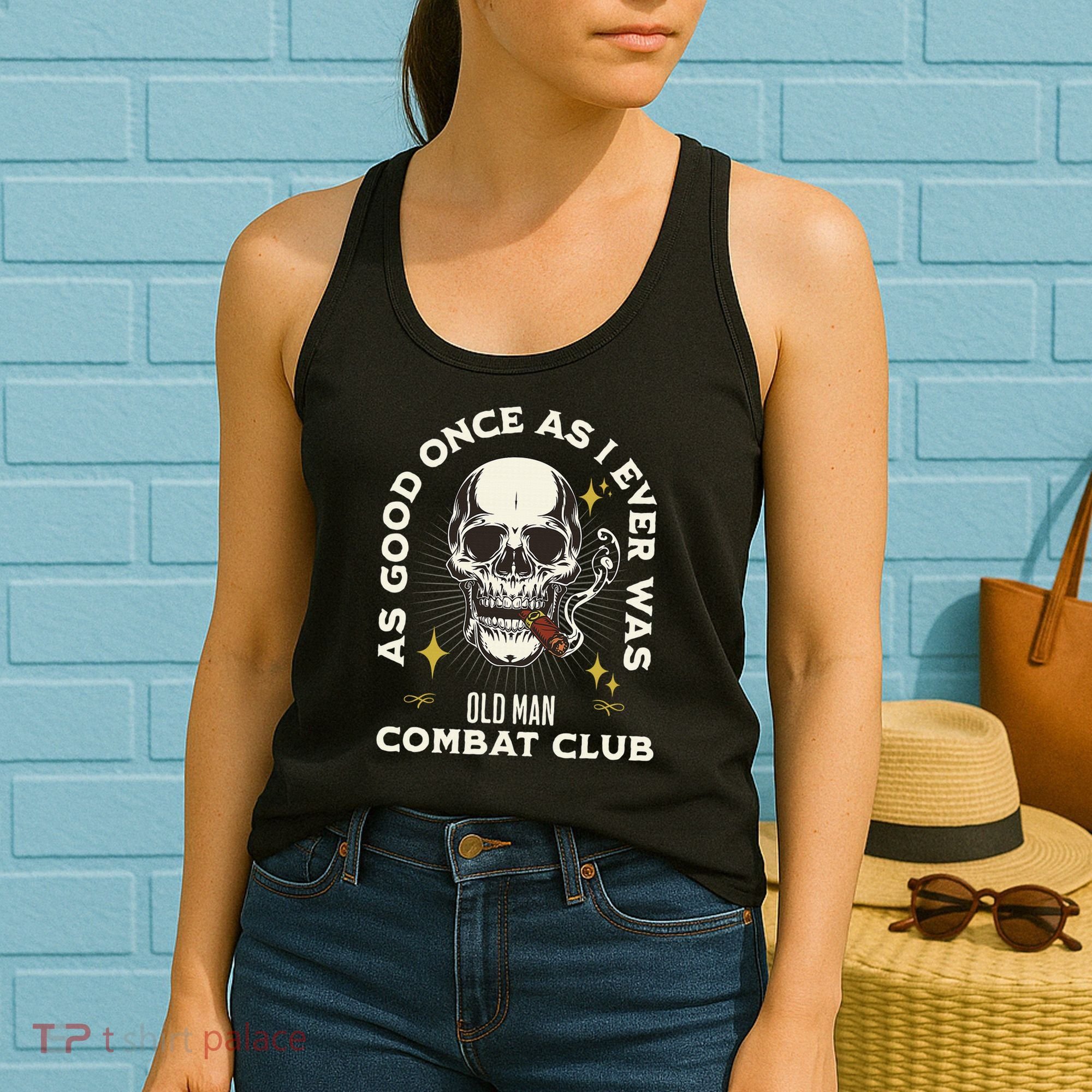 Old Man Jiu Jitsu Combat Club BJJ Martial Arts MMA Women's Tank Top