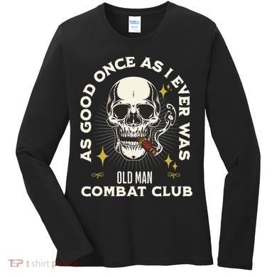 Old Man Jiu Jitsu Combat Club BJJ Martial Arts MMA Women's Long Sleeve Shirt